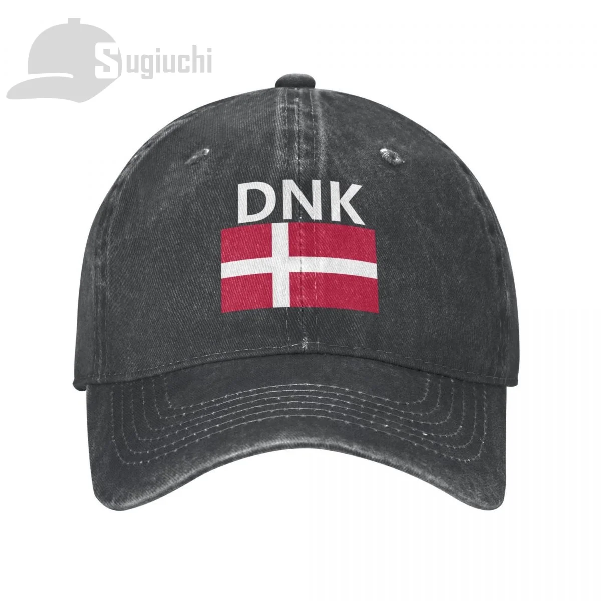 Denmark Flag With Letter Washed Cotton Cap Gorras Snapback Caps Baseball Dad Outdoors Travel Sun Hats Casquette