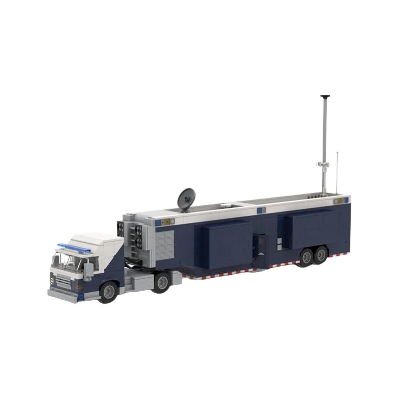 MOC Unified Incident Command Truck Building Blocks Emergency Rescue Center Special Vehicle Model Communication Toy Adult Gift