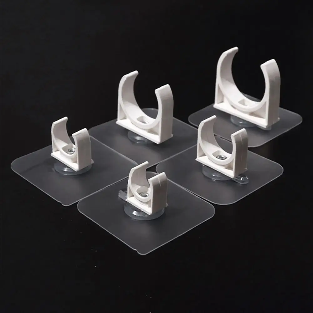 1/5Pcs Punch-free Self-adhesive Pipe Clamp Garden Irrigation Aquarium Fish Tank Water Tube Holder Fixed Snap Fittings