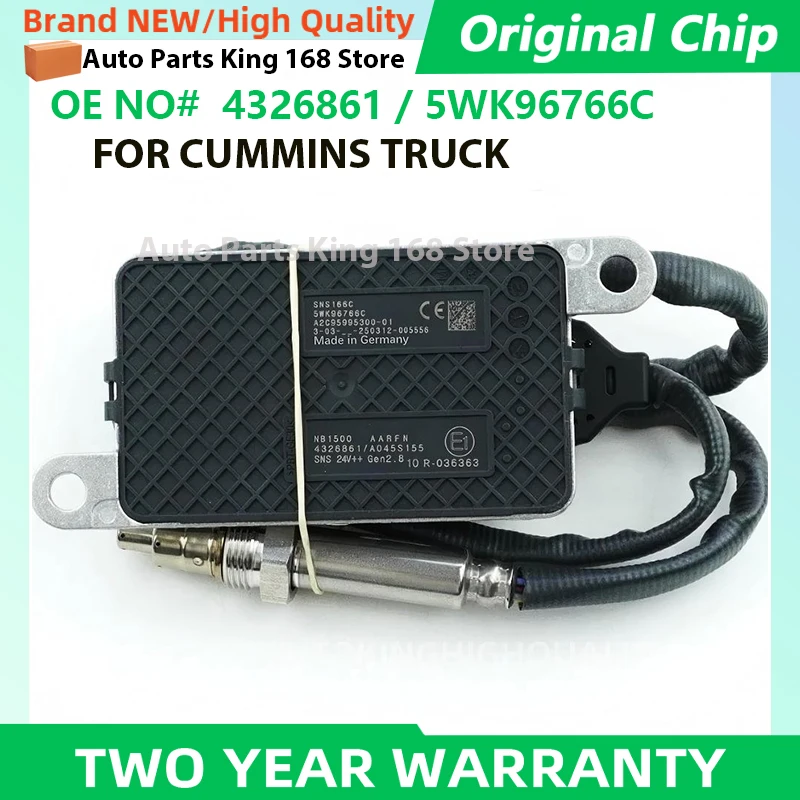 

4326861 5WK96766C A045S155 NOx Sensor High Quality Nitrogen Oxide Sensor 5WK9 6766C for CUMMINS Car Spare Parts 24V