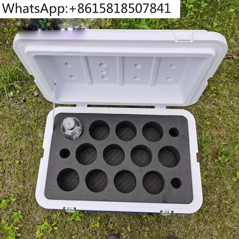 Sample refrigerated transport box Double-layer sampling box Water quality sampling box shock absorber 65L sampling