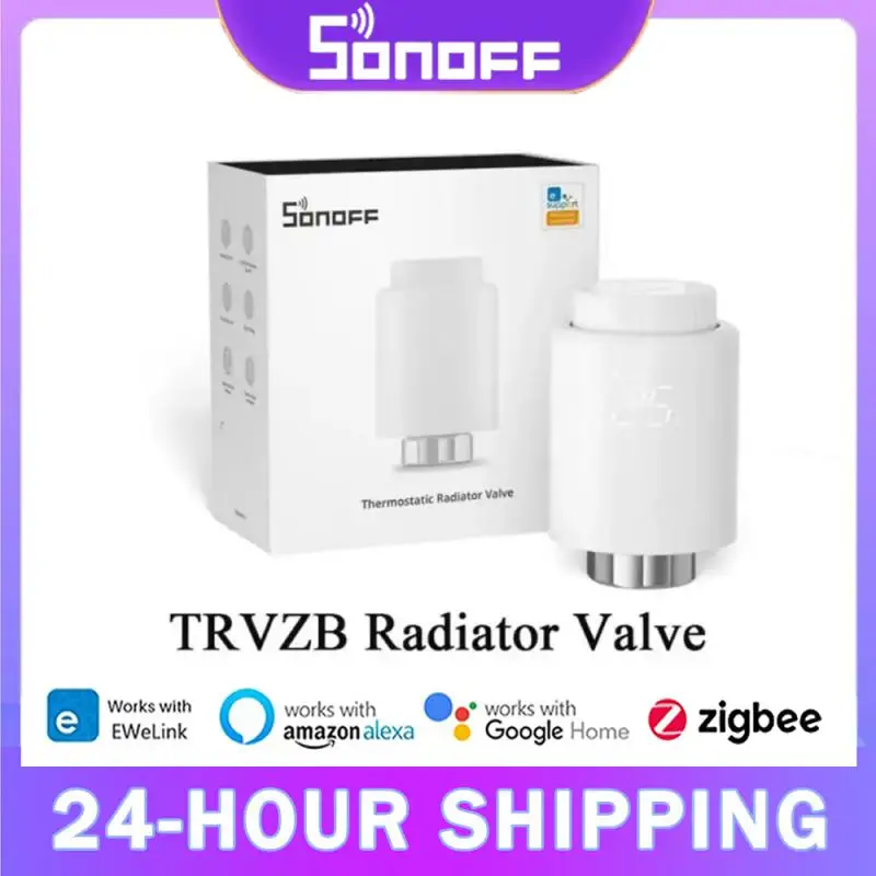 SONOFF TRV-ZB Zigbee Thermostatic Radiator Valve Home Temperature Smart Remote Control Work With Alexa Google ZHA MQTT Ewelink