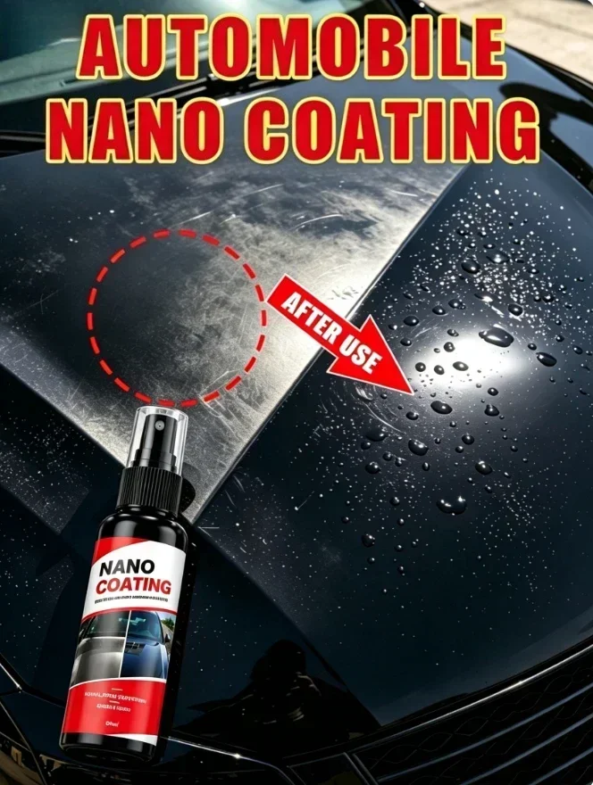 Pro Grade Graphene Ceramic Coating Kit, Auto Paint Correction Polish Brush, Ultra High Gloss, Long Lasting, Anti-Scratch