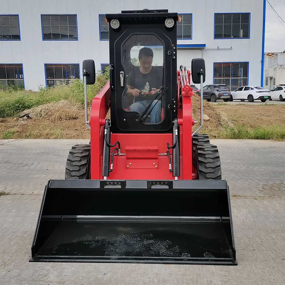 جرافة انزلاقية توجيه زاحفة صغيرة جرافة انزلاقية توجيه قوة الديزل تدعم النقل البحري العالمي حسب الطلب