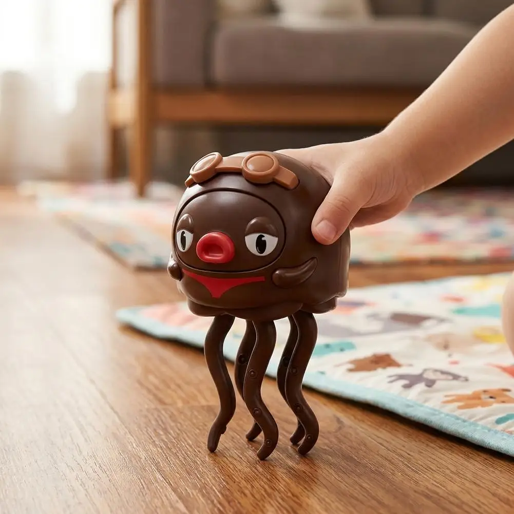Cute Wind Up Octopus Dancing Toy Rotating Tentacles Educational Fine Motor Skill Toy Favor Travel Natasha Octopus Toy