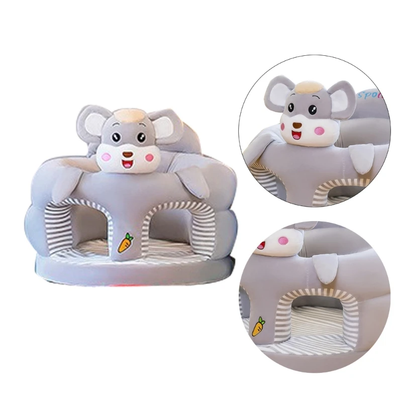 Kids Cartoon Animal Sofa Chair Comfortable Baby Support for Learning to Sit