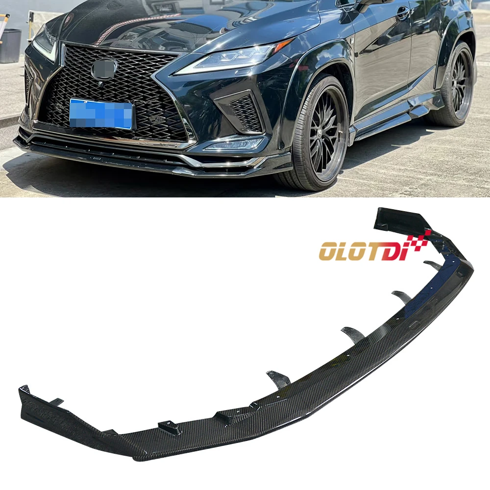 A Style Carbon Fiber Front Bumper Lip Chin Spoiler For Lexus F Sport 19-21 High Performance Car Bumpers