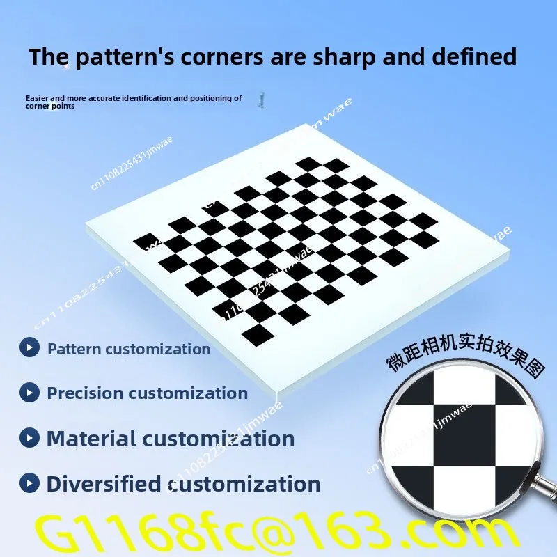 High-precision Diffuse Reflection 12x9 Visual Checkerboard Calibration Board