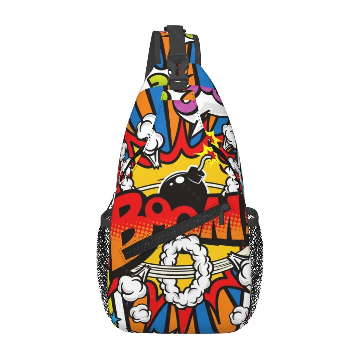 

Коллекция американских комиксов, поп-сумка на слинге, дорожный рюкзак через плечо, нагрудные сумки, легкий повседневный рюкзак на плечо для спорта