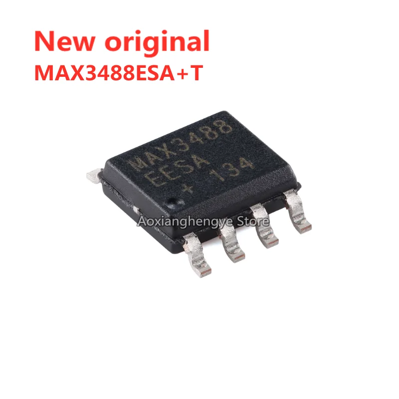 5PCS MAX3488ESA+T MAX3488ESA MAX3488EESA+T MAX3488EESA SOP8 250Kbps 3.3V powered 250Kbps transceiver RS-485/RS-422 chip