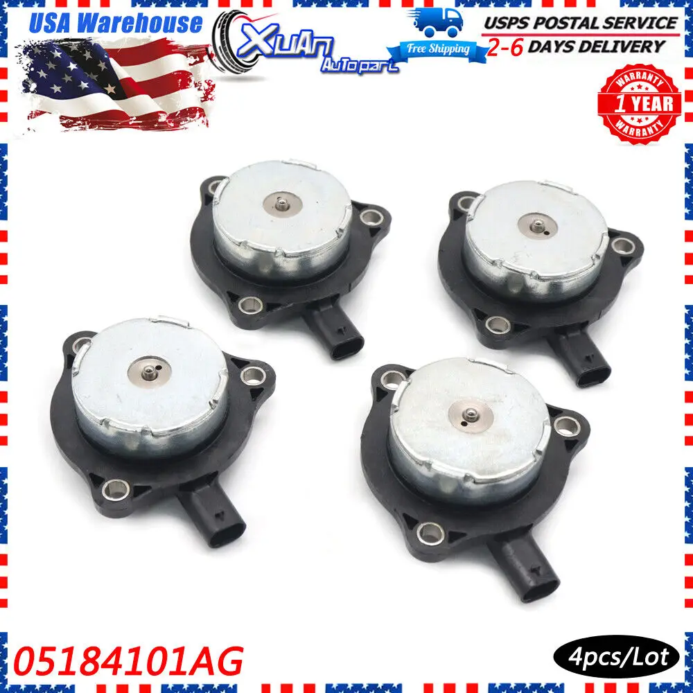 05184101AG 4pcs Engine Variable Valve Timing VVT Solenoid Actuator For Chrysler 200 300 Dodge Avenger Charger Jeep Wrangler 3.6L