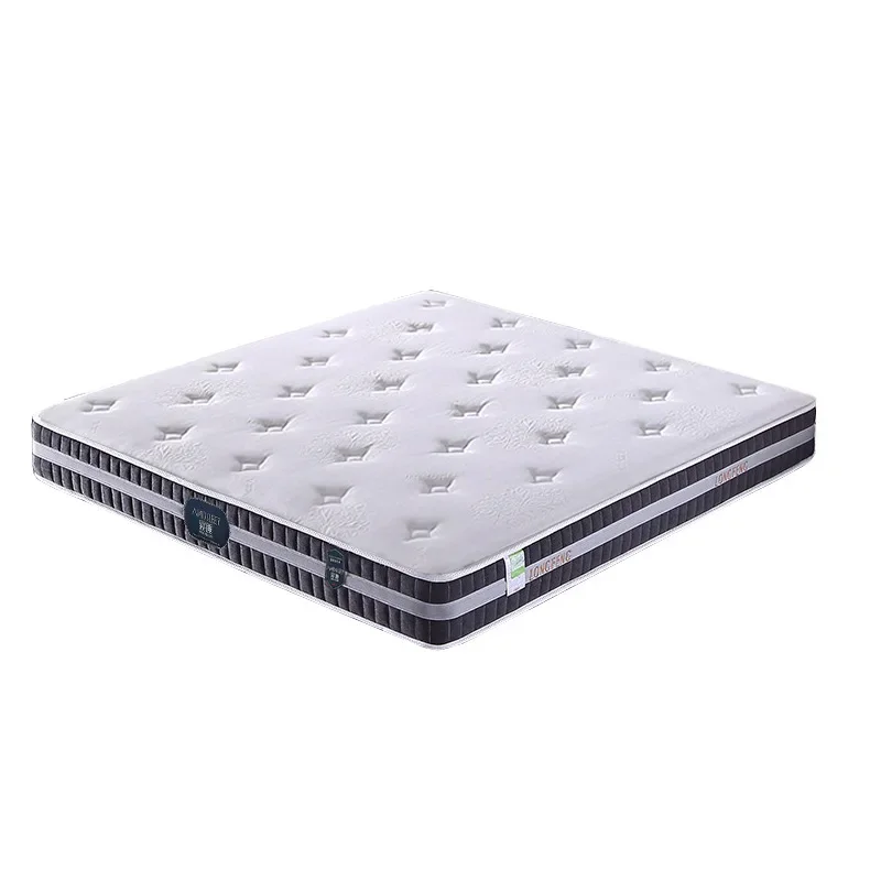 Soft And Hard Moderate Natural Bamboo Charcoal Brown Latex Mattress Hotel Apartment Bedroom Independent Spring Mattress