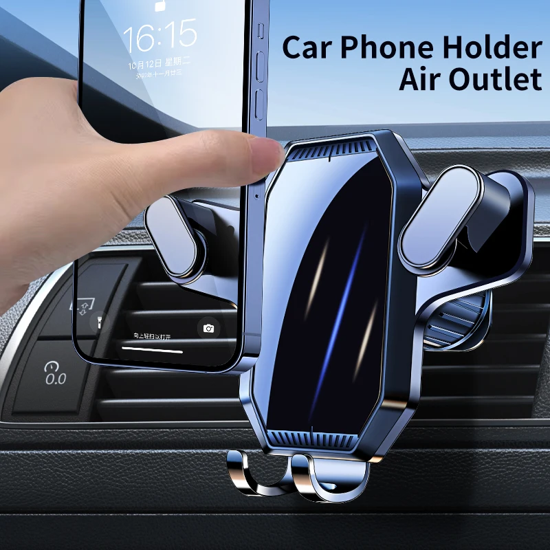 Suporte do telefone do carro montagem de ventilação de ar suporte móvel inteligente suporte de celular rotação 360 fixação automática suporte do carro