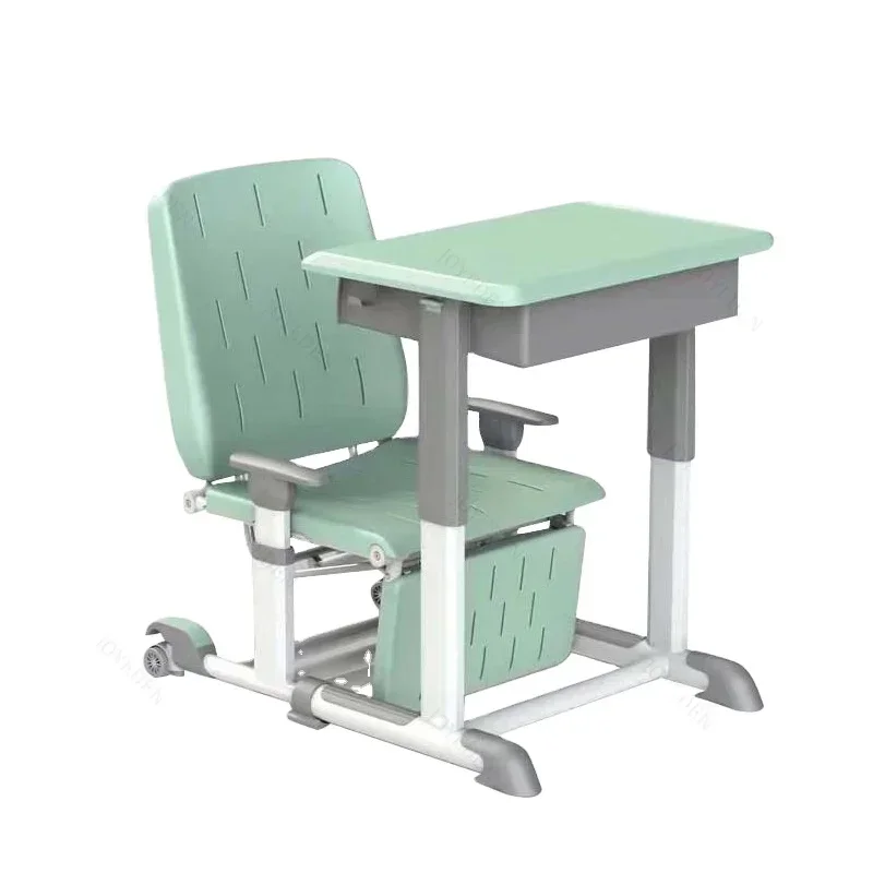 educational multi-functional afternoon nap ergonomic study school furniture single seat student desk and chair