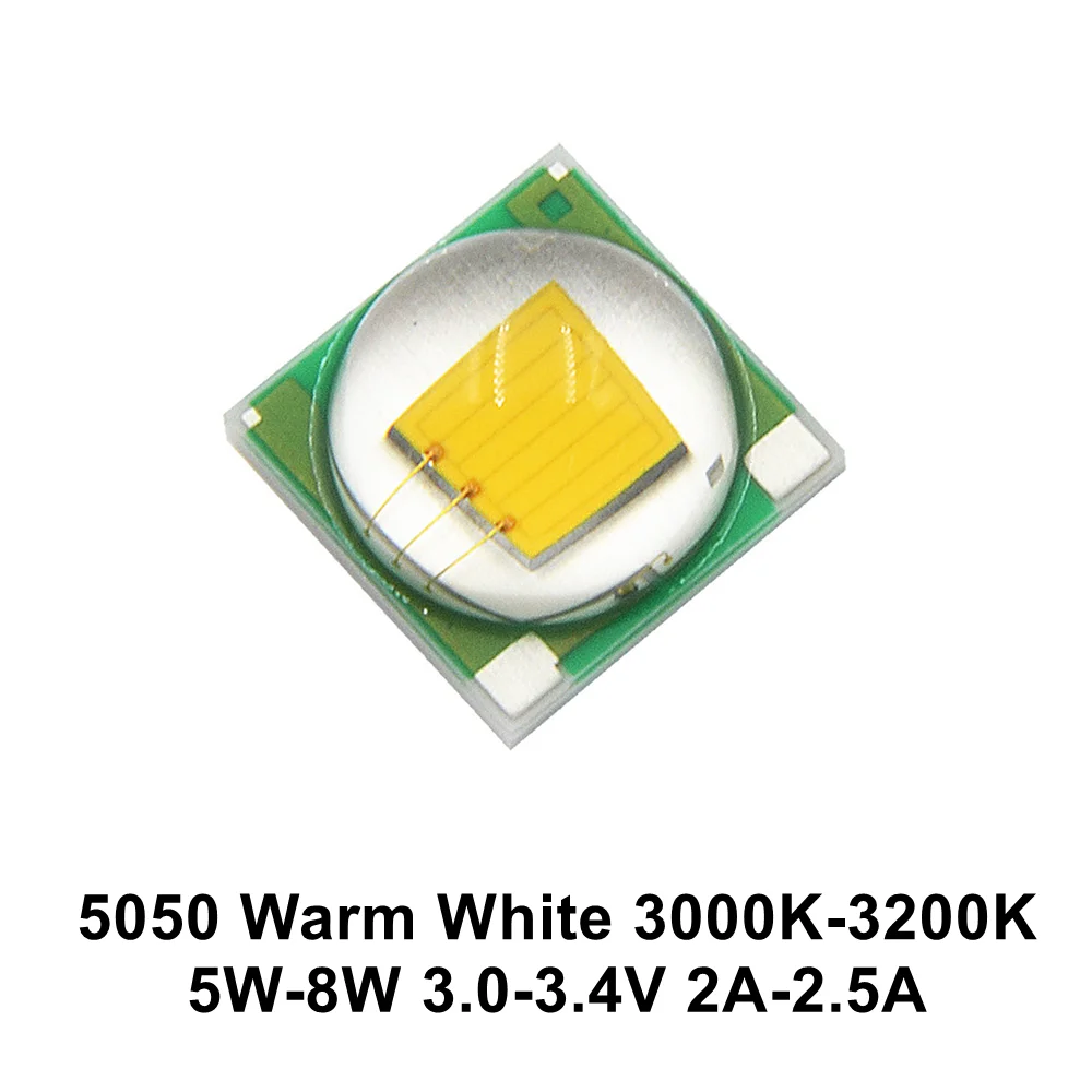 10pcs 5W-8W High Power LED Diodes 5050 XM-1 T6 XMLL 3.0V-3.4V 2A-2.5A 5*5mm Chip For Flashlight Parts Bicycle Car Accessories Di