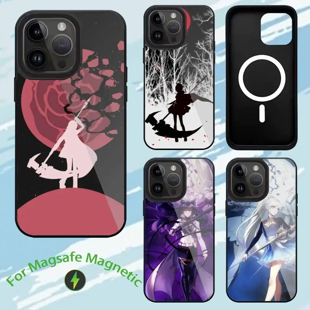 

Anime R-RWBY Phone Case For iPhone17,16,15,14,13,12,11,Plus,Pro,Max For Magsafe Wireless Charging case