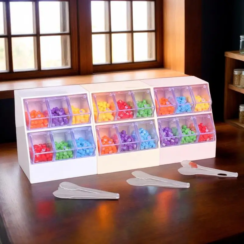 Dekoracja supermarketu dla mini domek dla lalek w skali 1/12, symulowany regał na słodycze i szafka z szufladami do tworzenia miniaturowych scen.