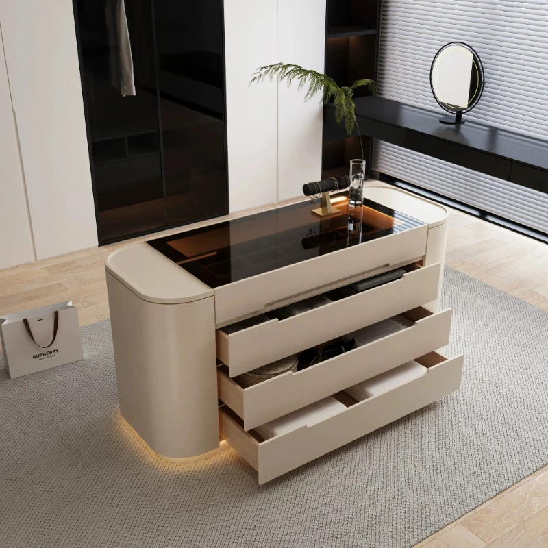 Handles Hidden Nordic Cabinet Storage Design Minimalist Display Cabinet Drawers Floor Armoire De Chambres House Accessories