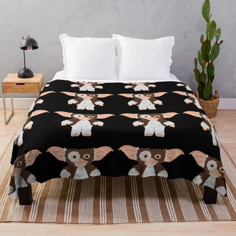 

gremlins cute little gizmo Throw Blanket Bed Vintage For Decorative Sofa For Baby Blankets