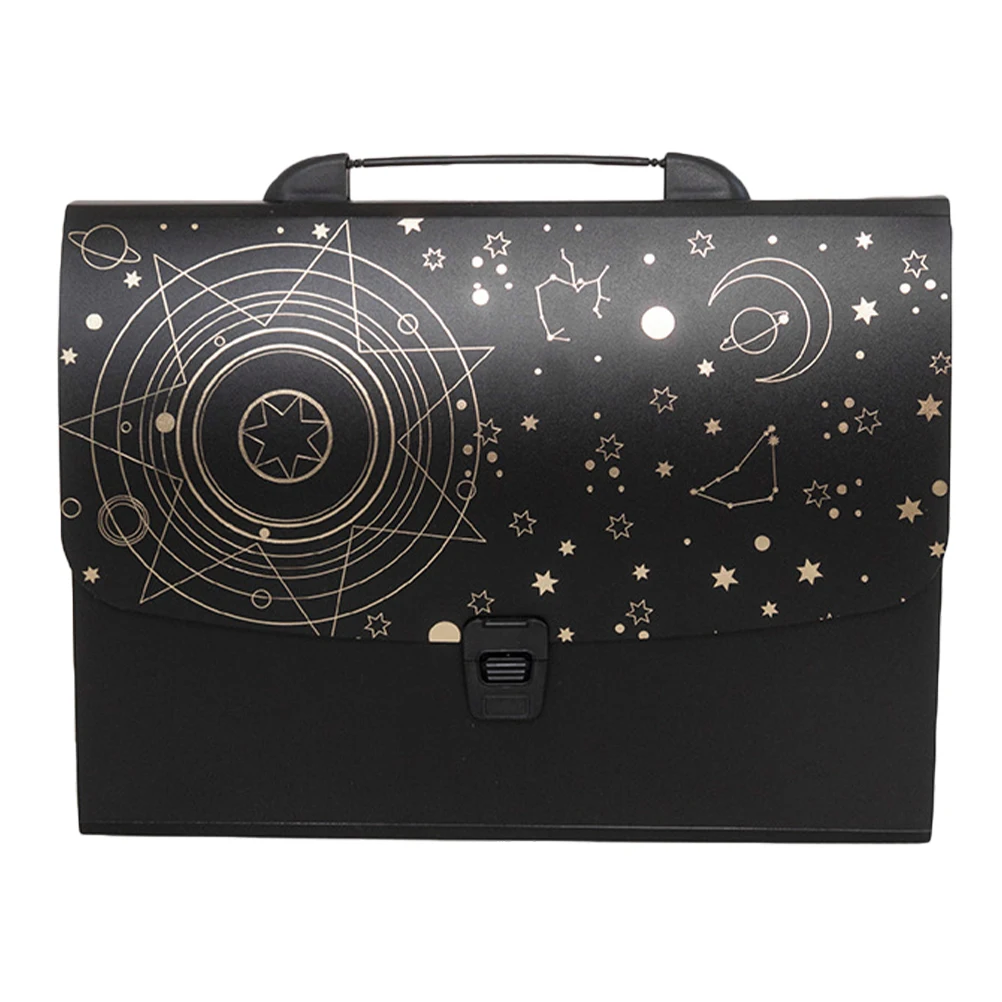 

Mini Accordion File Organizer Receipt Holder Portable Plastic Expanding Folder Wear-Resistant Material Office Household