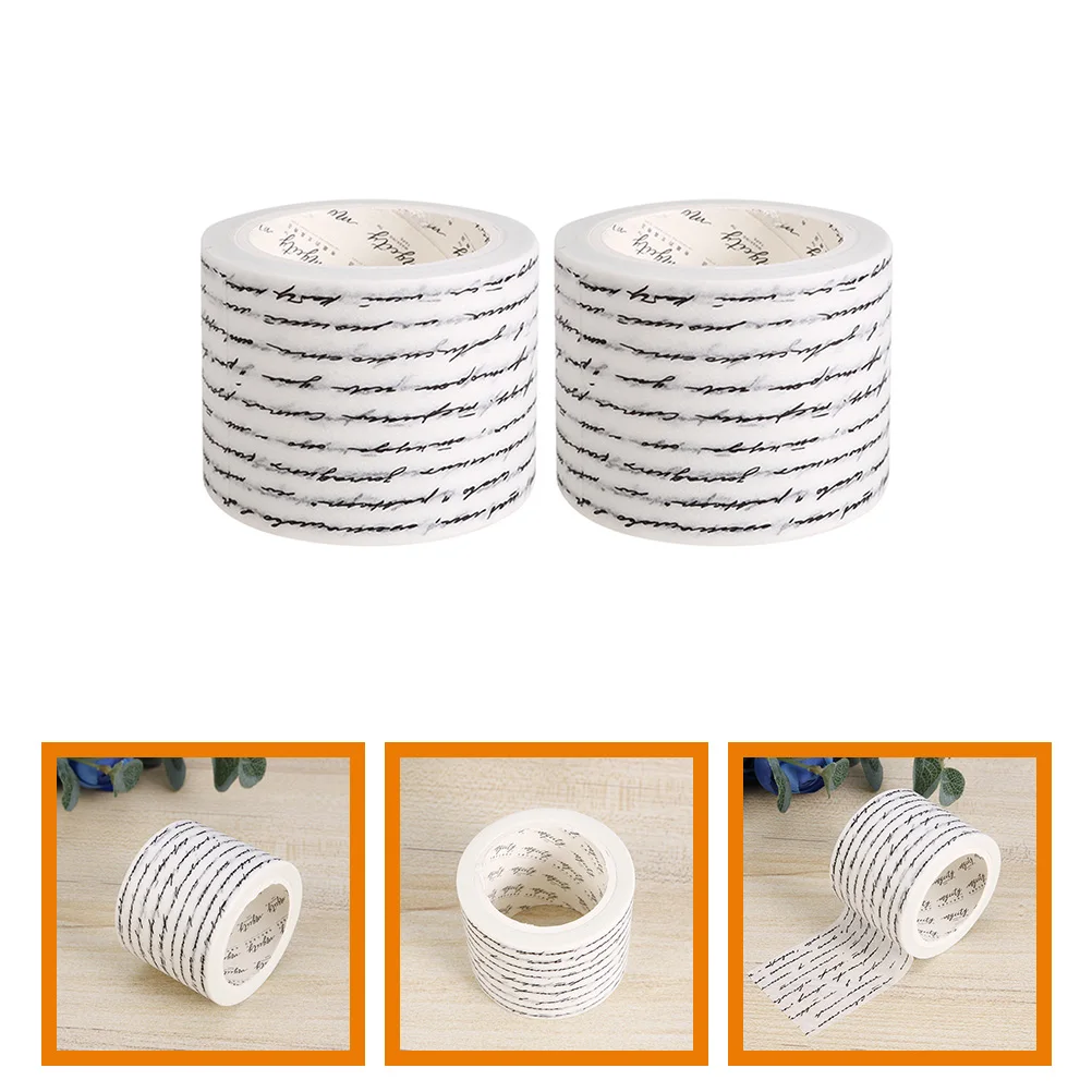

2 Rolls Manual Gothic Tape Retro Decor Scrapbook Decorative Stickers Tapes For Scrapbooking Crafting