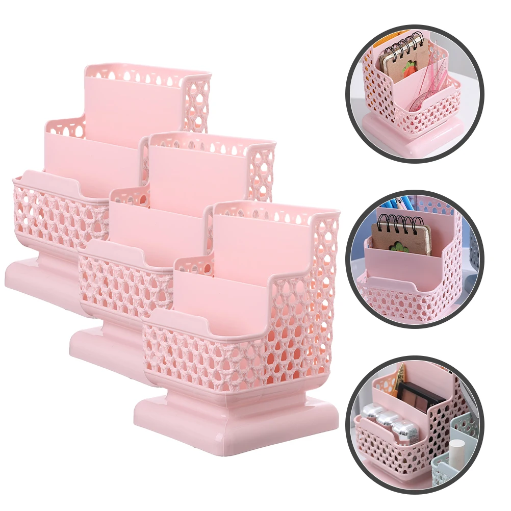 

3 Pcs Desktop Storage Box Makeup Brush Holder Drawer Organiser Cosmetics Organizer Perfume