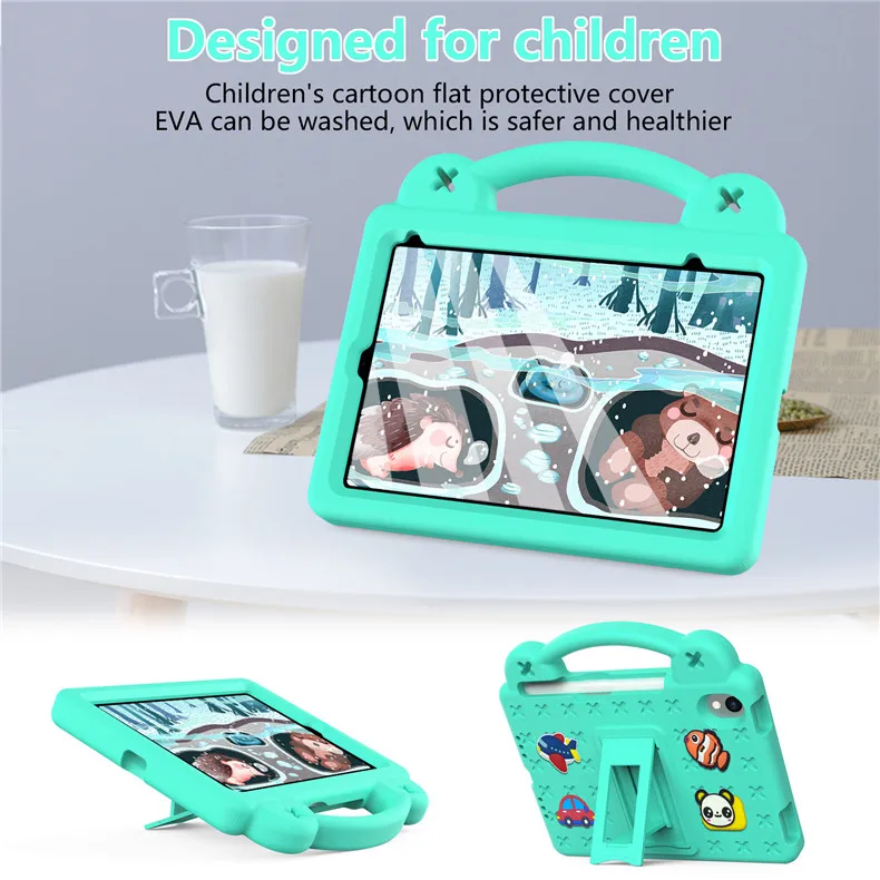 

﻿EVA Case for T-Mobile REVVL Tab10.36 2023 Kids Cover Handle Stand Case
