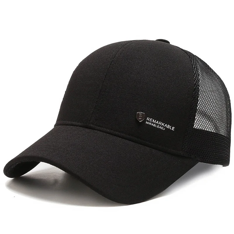 Summer Breathable Baseball Cap Mesh Dad Hat Adjustable Outdoor Trucker Hat Fishing Caps Sun Hat Daily Athletic Caps