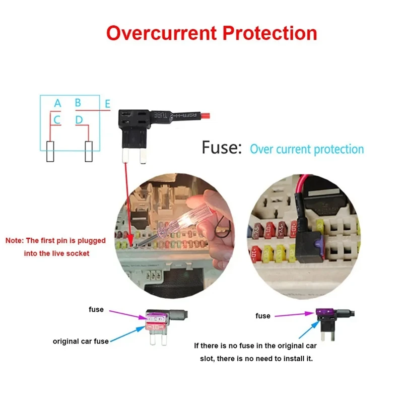 For 70Mai Hardwire Kit UP03 Only Type-C Port For 70Mai A810 X200 Omni M500 24H Parking Monitor Power Line