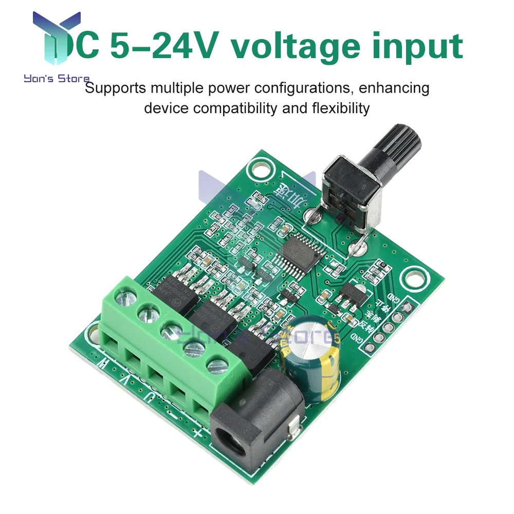 DC 5-24V 75W Three-phase DC Brushless Motor Drive Board Electrically Adjustable Hard Disk Fan Motor Speed Controller Module