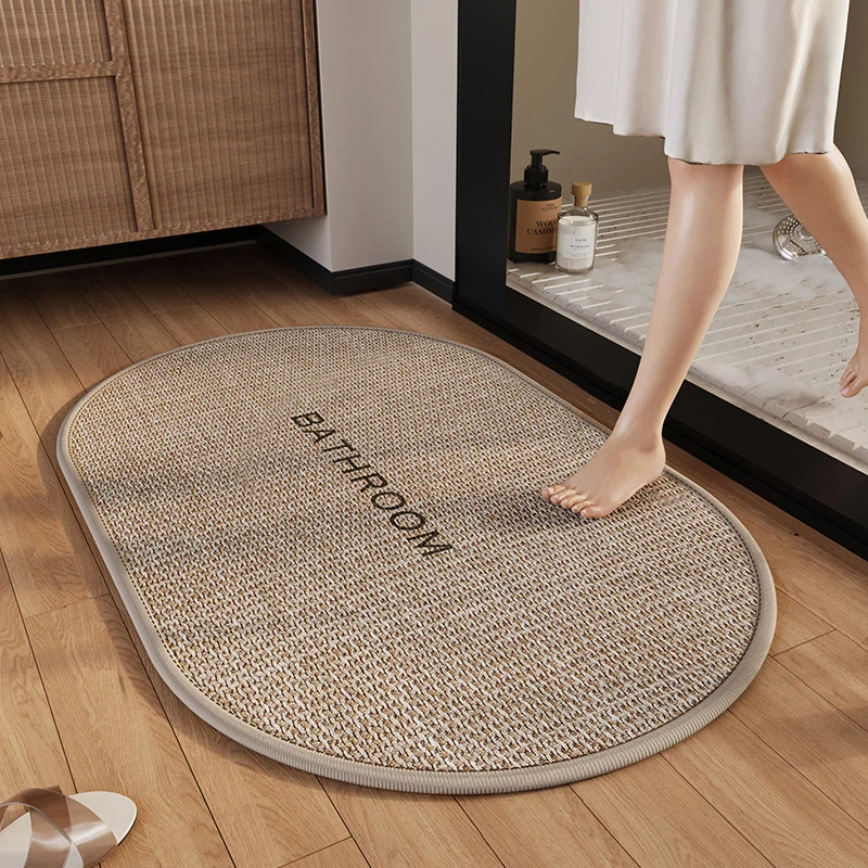 Absorbent Floor MATS For Bathrooms And Toilets, Anti-Slip Foot MATS For Home Bathing, Quick-Drying Carpets For Toilet Doors