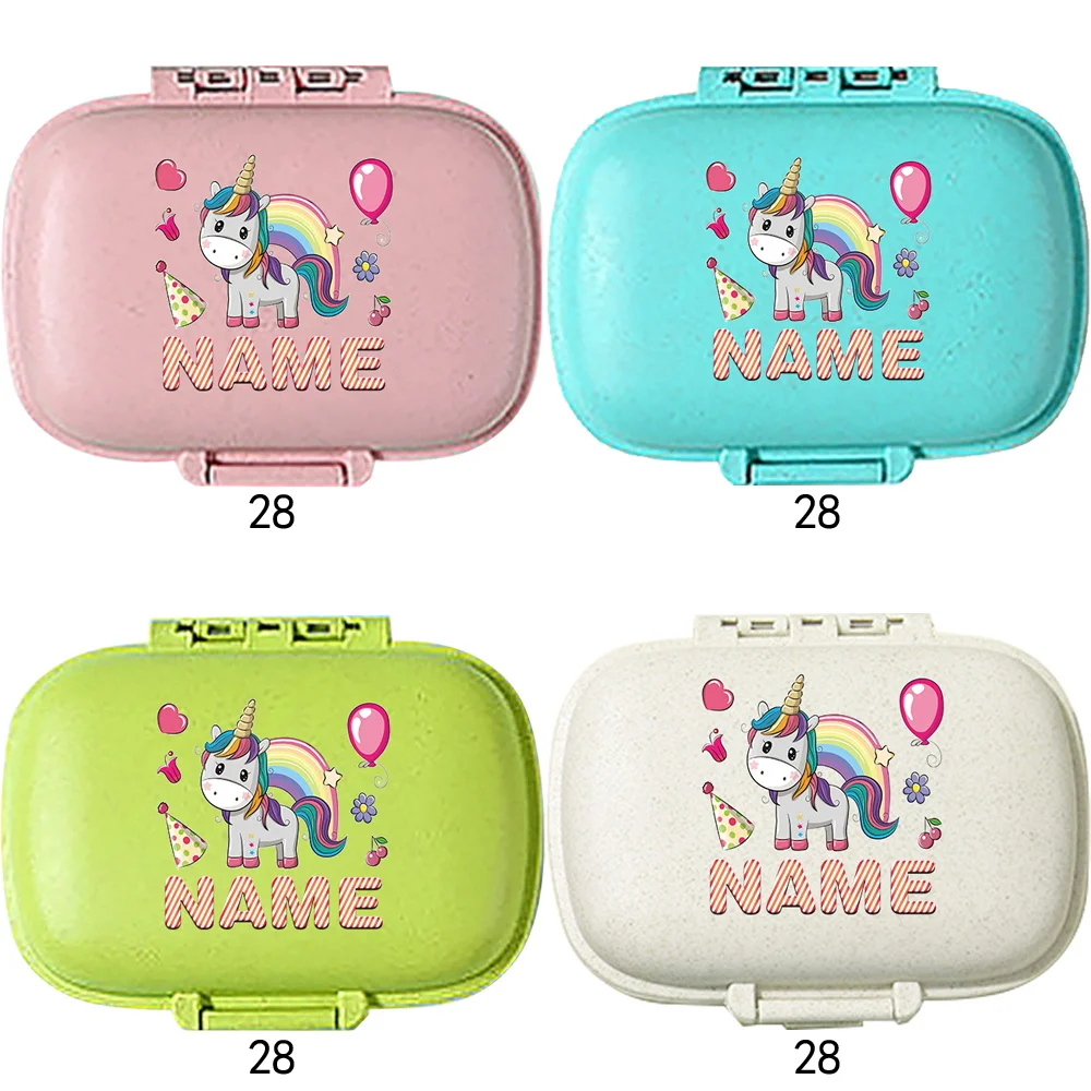 Персонализированное индивидуальное имя, аптечка, дополнительная упаковка для лекарств, контейнер для хранения лекарств, витаминов, коробка для экстренной аптеки