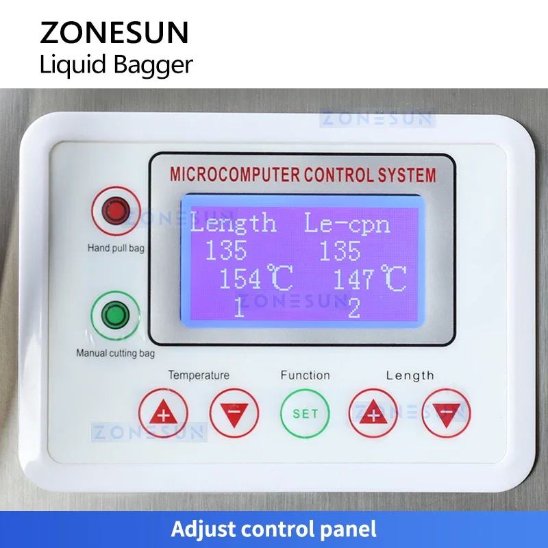 

Zonesun ZS-FS200D Vertical Form Fill Seal Machine Sachet Packaging Machine Pouch Filling and Sealing Machine