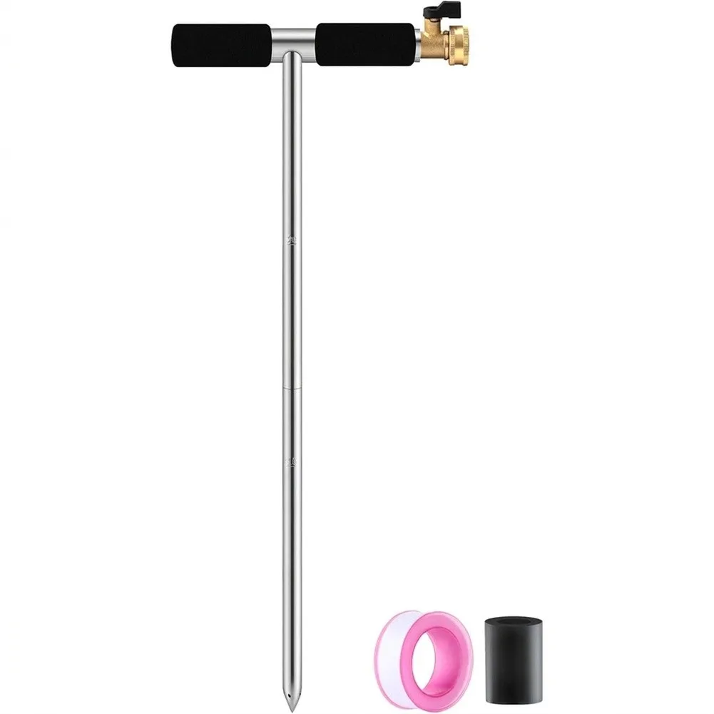 Plant For Root Irrigator with T-Shaped Stainless Steel Handle Designed for Precise Deep For Root Watering Applications