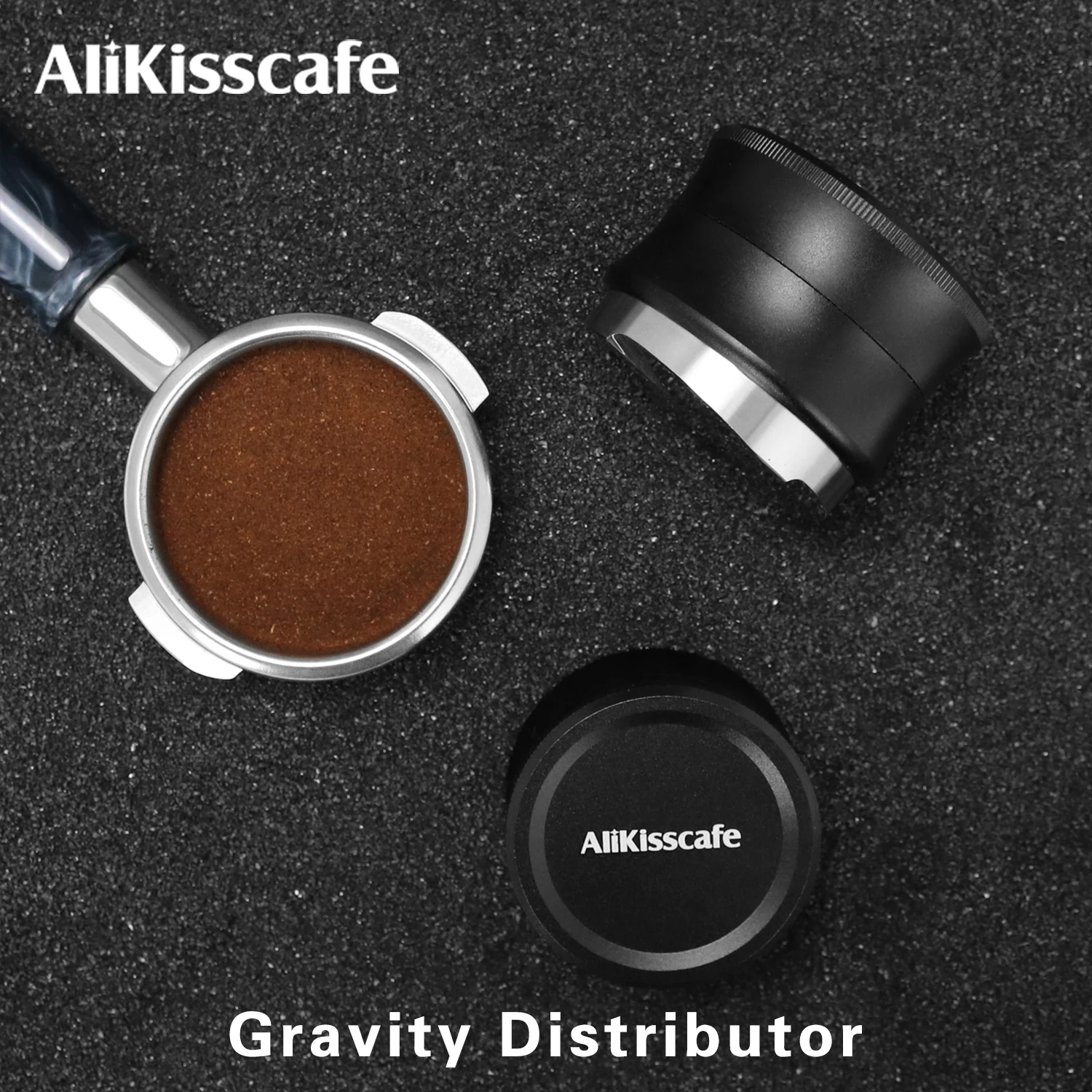AliKisscafe Kaffee-Verteiler Gravity 51mm 53,3mm 58,3mm Adaptives Nivellierwerkzeug Espressomaschinen-Zubehör Barista-Werkzeuge