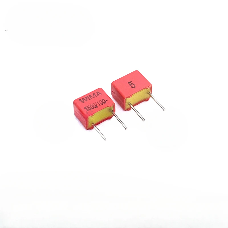 5PCS/20PCS WIMA FKP2 1500PF 100V 100v1500PF 5% foil film capacitor 1n5 100V152 152 Foot distance 5MM