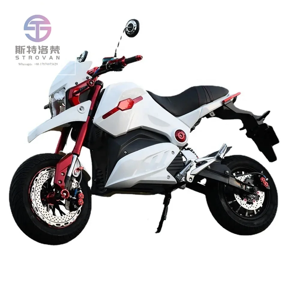 EEC 1500W/2000W Electric Motorcycle Cool Bike Electric Motorcycle with 72V20Ah Lithium Battery