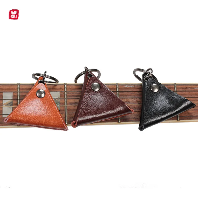 Guitar Picks Case Accessories Bag Keychain Artificial Leather Folk Electric Guitarra Acoustic Ukulele Bass Parts Personalized