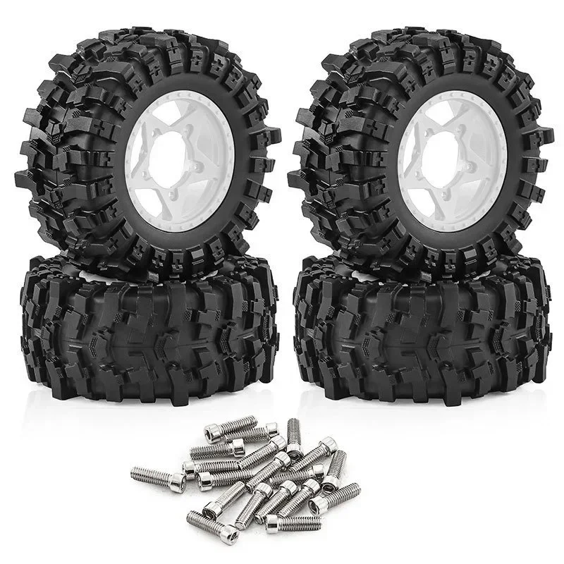 

4Pcs 109mm 1/10 Short Course Truck Tire Tyre with 12mm 14mm 17mm Wheel Hex for Trxs Slash ARRMA SENTON RC Car