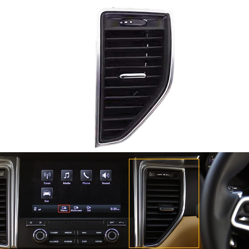 Voor Porsche Macan 2014 2015 2016 2017 Linksvoor Rechtsachter Ac Ventilatierooster Compleet Samenstel 95b819701d 95b819702d