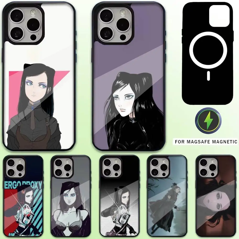 

Anime E-ergo P-Proxy Phone Case For iPhone17,16,15,14,13,12,11 Plus,Pro Max Magnetic For Magsafe Wireless Charging