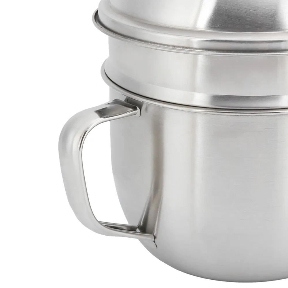 Rustless Steel Noodle Bowl Detachable Outer Shell Large Capacity Ramen Soup Bowl Sealed Dustproof Lid Thickened Food Container