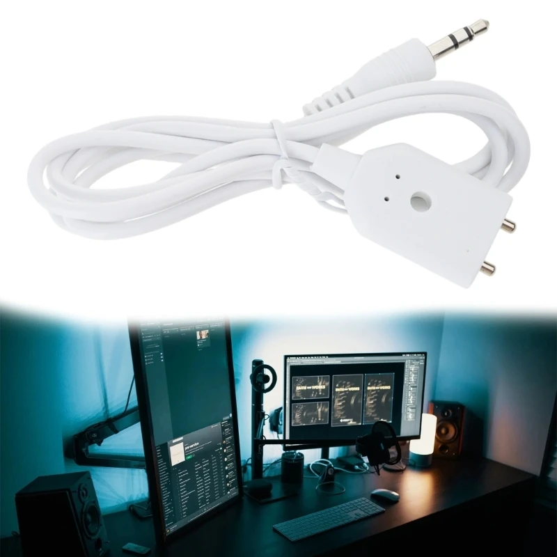 3.5mm Water Detection Electrode Type Water Leakage Alarm Detector Water Sensory Cable Power Supply Accessories