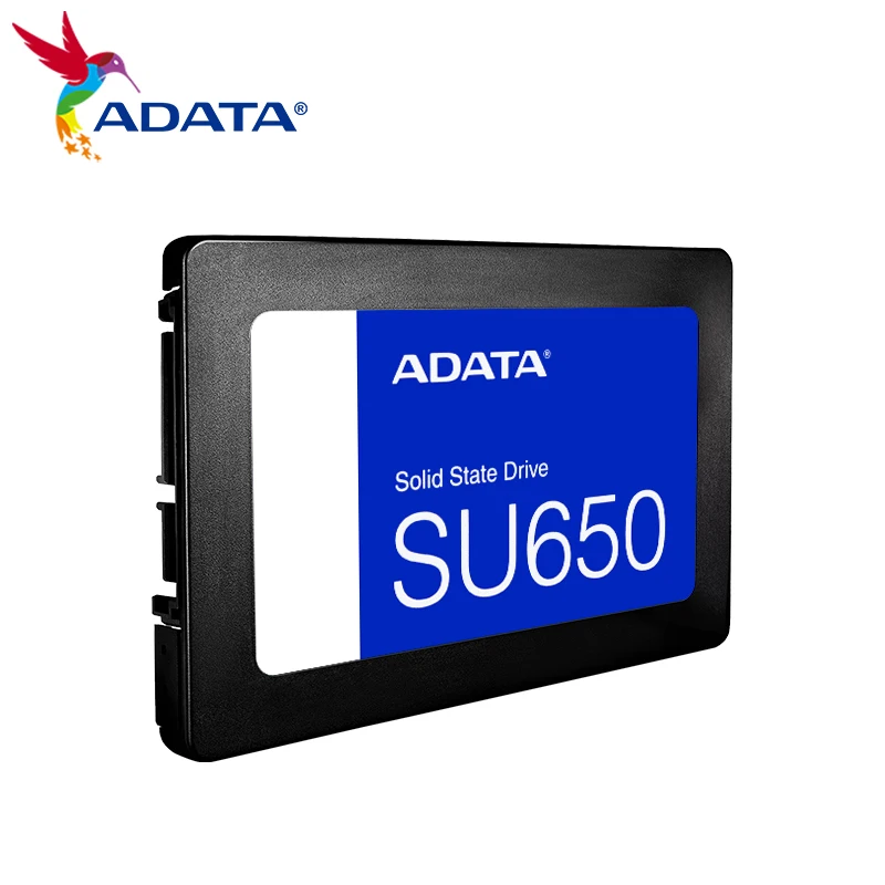 ADATA SU650 SATA 솔리드 스테이트 드라이브, 노트북 데스크탑용 내장 하드 드라이브, SATA3.0 SSD 하드 디스크, 최대 520 Mb/s, 256GB, 512GB, 1TB, 2TB