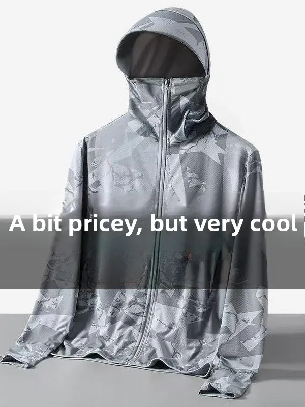 Men's Camouflage Ice Silk Sun Protection Clothing Thin Breathable Summer Fishing Clothes with Large Brim Hat UV Protection