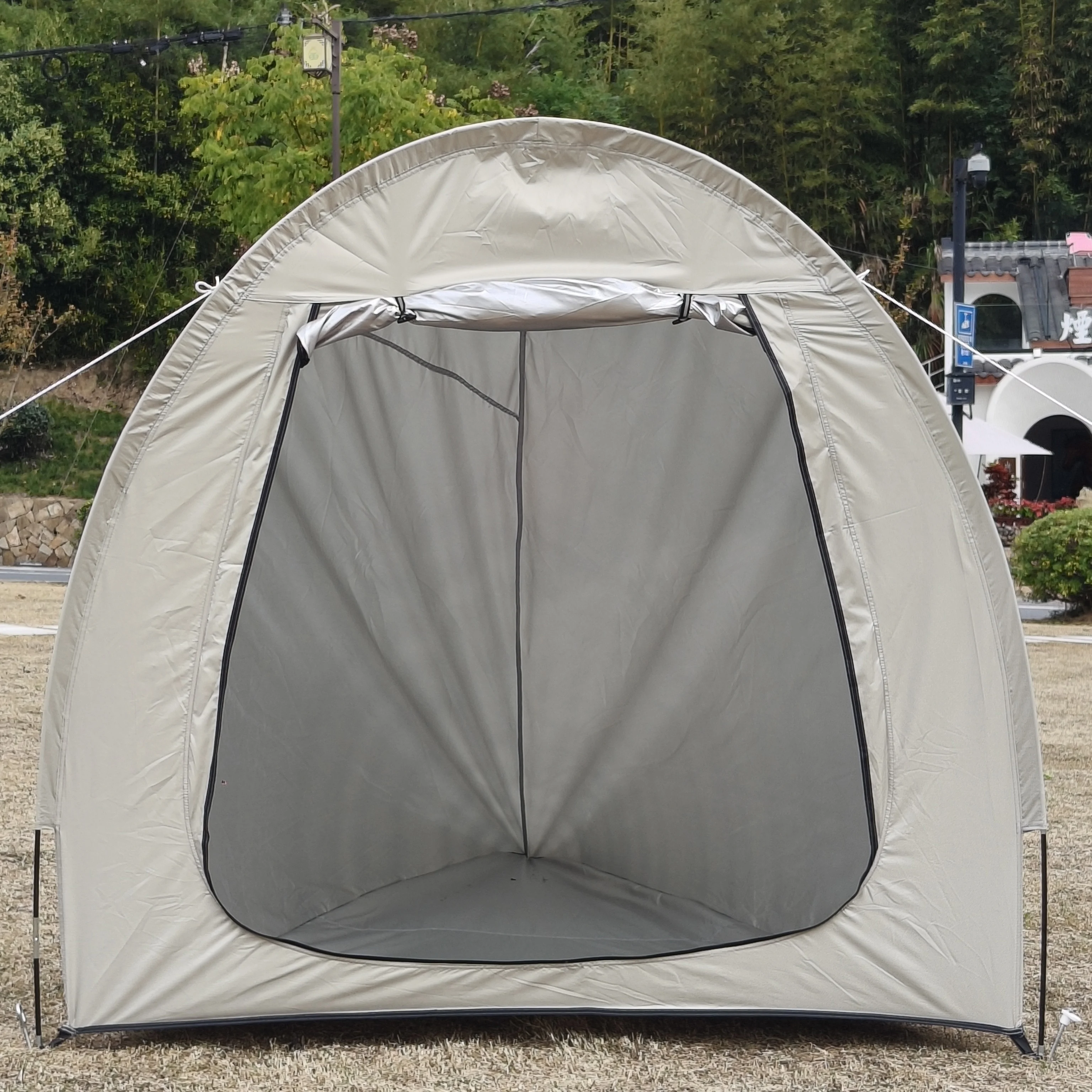 Tienda ultraligera para 1 persona, tienda de campaña ligera para mochilero Bivy al aire libre, tienda de campaña con saco de dormir, tienda de dormir, tienda triangular