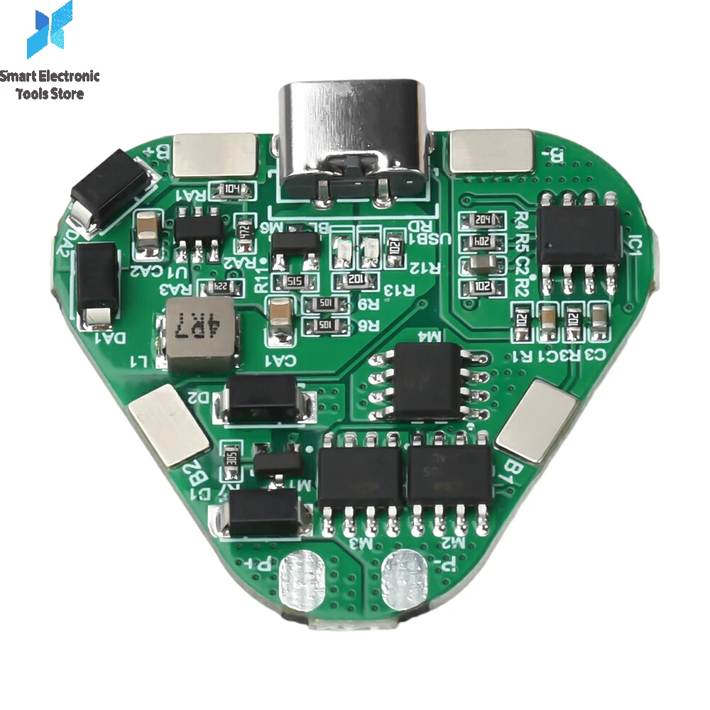 

12 В, 3S, 20 А, порт зарядки типа C, плата защиты литиевой батареи 18650, 2,7 В, 4,25 В, защита от переразряда, литий-ионная печатная плата BMS PCM