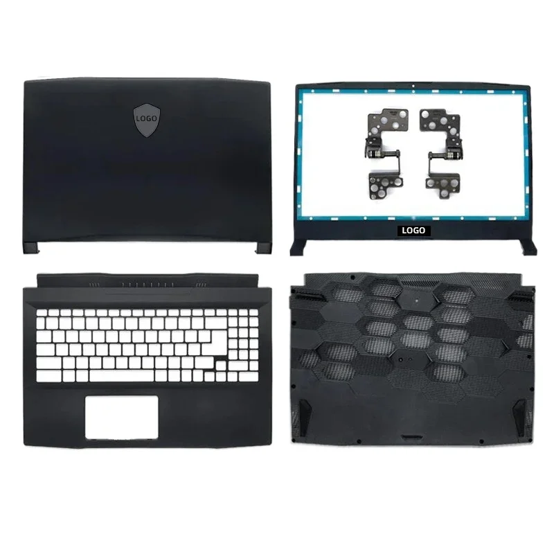 New Original For MSI GF66 MS-1581 MS-1582 Katana GF66 Laptop LCD Back Cover Lid Front Bezel Hinges Palmrest Bottom Case Black