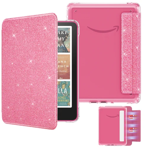 Funda magnética desmontable para Kindle Paperwhite de 7 "", 12. a generación, 2024, carcasa ligera ultra transparente a prueba de arañazos