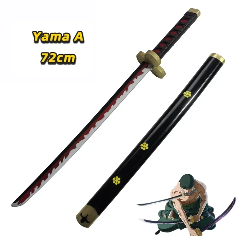 Anime Cosplay Roronoa Zoro Katana Sword Wado Ichimonji Sword PU Role Playing Aki Mizu Samurai Weapon Party boy Gifts 72cm/28.35＂